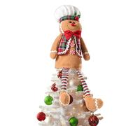 Gingerbread man Christmas Decorations, Christmas Tree Topper Gingerbread man, Funny and Unique Christmas Tree Decorations