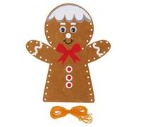 Gingerbread Man Christmas DIY Felt Hand Puppet Kit