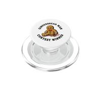 Gingerbread Man Contest Winner Funny Leg Amputee PopSockets PopGrip for MagSafe