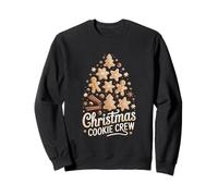 Gingerbread Man Cozy Baking Christmas Cookie Crew Sweatshirt