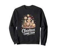 Gingerbread Man Cozy Baking Christmas Cookie Crew Sweatshirt