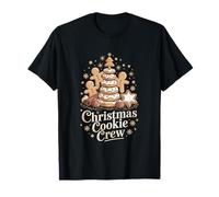 Gingerbread Man Cozy Baking Christmas Cookie Crew T-Shirt