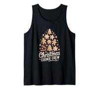 Gingerbread Man Cozy Baking Christmas Cookie Crew Tank Top