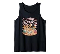 Gingerbread Man Cozy Baking Christmas Cookie Crew Tank Top