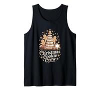 Gingerbread Man Cozy Baking Christmas Cookie Crew Tank Top