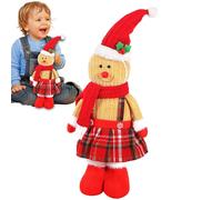 Gingerbread Man Doll Figurine, Gingerbread Man Girl Figurines - Cute Doll Christmas Gingerbread Man Figures - Photography Props, Seasonal Christmas Tree Decoration for Coffee Table, Bedside Table