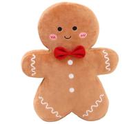 Gingerbread Man Gingerbread Pillow, Soft Plush Gingerbread Man Pillow, 15.7" Christmas Gingerbread Plush, Decorative Cute Throw Pillows for Home Decor Sofa Bed Gifts