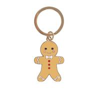 Gingerbread Man Keyring - Festive Holiday Accessory for Keys, Bags, and Gifts - Cute Stocking Filler ideal for the Holiday Season