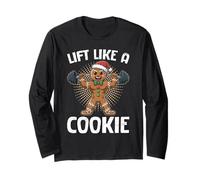 Gingerbread Man Lift Like A Cookie Funny Strength Athlete Long Sleeve T-Shirt