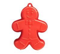 (Gingerbread Man) Mason Cash Bakeware Large Red Silicone Cake Mould Gingerbread Man Cat Dog