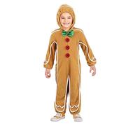 Gingerbread Man Onesie Kids Costume