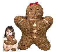 Gingerbread Man Pillow - Cute and Adorable Stuffed Gingerbread Man Plush Pillow Stuffed Animal - Plush Soft Throw Pillows, Decor Cute