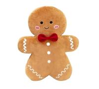Gingerbread Man Plush- 38 cm Gingerbread Man Cuddly Toy | 14 Inch Decorative Cushions Filled with Pillows for Children Sofa Living Room Chair Bedroom Sofa by F
