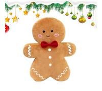 Gingerbread Man Plush - Creative Gingerbread Man Plush Toy, 35 cm Cushion Decoration for Children, Living Room, Bedroom, Armchair, Party, Festive