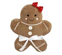 Gingerbread Man Plush Doll, Christmas Stuffed Doll, Cute Holiday Pillow, Creative Outlet, Multiple Occasions, 40cm, For Kids, Girls, Baby, School, Friends, Or Holiday Decor