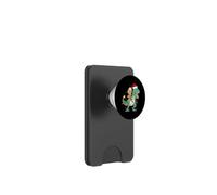 Gingerbread Man Riding Dinosaur Christmas Dino Fan PopSockets PopWallet for MagSafe