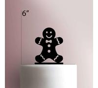 Gingerbread ManAcrylic Cake Topper 3mm Thick Premium Laser Cut Cake Decoration for Birthday, Wedding, Baby Shower & Party Cakes Durable Reusable