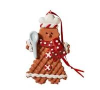 Gingerbread Mantel Decoration - Man Charm Flexible PVC Rubber Soft Durable Lightweight Exquisite Design with Various Patterns Easy to Clean Perfect for Tree Home Party Garden Wedding Garland Decor
