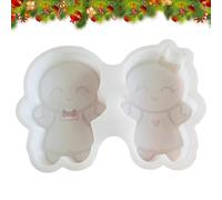 Gingerbread Mold, Gingerbread Man Silicone Moulds, Christmas Decoration Silicone Mould, Gingerbread Man Candy House Pine Tree Silicone Molds for Soap, Jelly and Chocolate