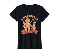 Gingerbread Mommy Cute Lover Cookie Ginger Bread Mom Mother T-Shirt, Women, Black, 3X-Large