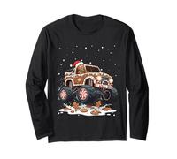 Gingerbread Monster Trucks Christmas Cookies Crush Long Sleeve T-Shirt