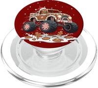 Gingerbread Monster Trucks Christmas Cookies Crush PopSockets PopGrip for MagSafe