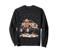 Gingerbread Monster Trucks Christmas Cookies Crush Sweatshirt