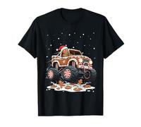 Gingerbread Monster Trucks Christmas Cookies Crush T-Shirt