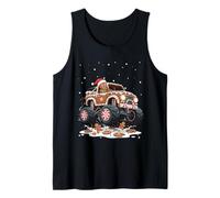 Gingerbread Monster Trucks Christmas Cookies Crush Tank Top