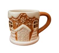 Gingerbread Mug lightupp - Light Up Resin Cup with Glowing Design | Holiday Hot Chocolate Coffee Cocoa Drinkware | Christmas Festive Party Cup for Family, Friends, Teachers, Office, Kitchen