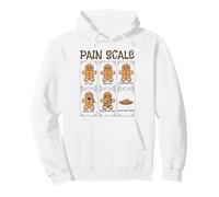Gingerbread Pain Scale Chart Fun Graphic Awareness Design Pullover Hoodie