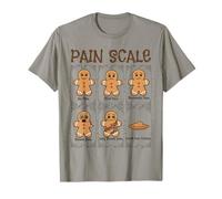 Gingerbread Pain Scale Chart Fun Graphic Awareness Design T-Shirt