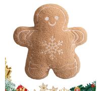 Gingerbread Pillow - Plush Cute Doll,Christmas Pillows for Couch | for House Bed Sofa Couch Kids Baby Toddler Thanksgiving Holiday