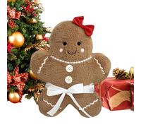 Gingerbread Plush Cute Design | Soft Doll Toy For Baby, Children, Girls, Boys | Adorable Cartoon Gift For Friends, Daughter, Son, Girlfriend, Youth, Family Party, Kids School Holiday Surprise
