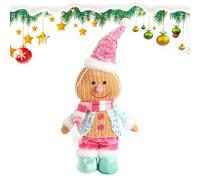 Gingerbread Plush - Cute Holiday Gingerbread Doll, Soft Festive Plush Toy | Christmas Gingerbread Man Stuffed Animal Holiday Decoration Collectible Gift for Kids Adults Home