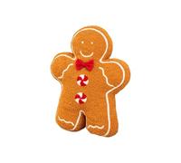 Gingerbread Plush Soft Christmas Throw Pillow
