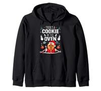 Gingerbread Pregnancy Reveal - There's A Cookie In This Oven Zip Hoodie
