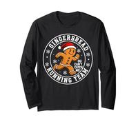 Gingerbread Running Team You Can't Catch Me Christmas Run Long Sleeve T-Shirt