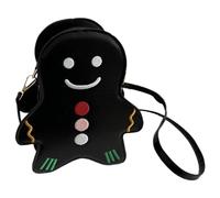 Gingerbread Shoulder Bags - Shoulder Bag for Women, Waterproof Satchel Purses, Small Bag | Messenger Shoulder Bag with Zipper, Chic Shoulder Bags, Trendy A, black, Siehe Beschreibung