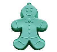 Gingerbread Silicone Cake Pan - 3D Christmas Gingerbread Man Cake Pan, 3D Silicone Baking Molds | Heat-Resistant Flexible Bakeware for Mousse, Muffin, Chocolate, Fondant, Sweets, Dessert Decoration