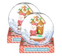 Gingerbread Snowglobe 50g x Pack of 2 - Santa - Enjoy This Fun and Yummy Festive Treat This Christmas