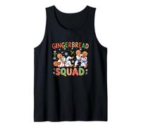 Gingerbread Squad Christmas Jiu Jitsu Lover Funny Baker Tank Top