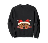 Gingerbread Twins Fun Christmas Pregnancy Announcement Gift Sweatshirt