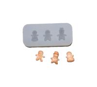 Gingerbreads Man Shaped Mold Food Molds Miniature Treats Portable Silicone Mold Jewelry Making Tool for Enthusiast Breakfast