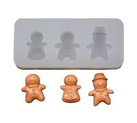 Gingerbreads Man Shaped Mold Food Molds Miniature Treats Portable Silicone Mold Jewelry Making Tool for Enthusiast Breakfast