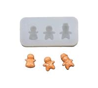 Gingerbreads Man Shaped Mold Food Molds Miniature Treats Portable Silicone Mold Jewelry Making Tool for Enthusiast Breakfast