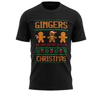Gingers are for Life Funny Mens Gifts, Funny Gifts for Men, Funny T Shirts for Men, Novelty t Shirts Christmas Tops, Shirt Jumpers, 2XL, Black