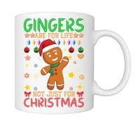 Gingers are for Life, Not Just for Christmas - Funny Christmas Mug, Perfect Ginger-Themed Gift for Men and Women, Hilarious Present Idea for Redheads, Him or Her, Gift Mug