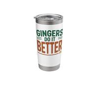 Gingers Do It Better St. Patrick's Day Fun Lucky Stainless Steel Insulated Tumbler