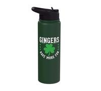 Gingers Have More Fun Funny St. Patrick's Day Irish Redhead Stainless Steel Insulated Water Bottle